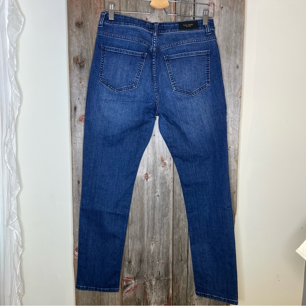 Kate Spade Brooke Street High Rise Ankle Jeans Dark Wash Size 29 - Picture 6 of 12